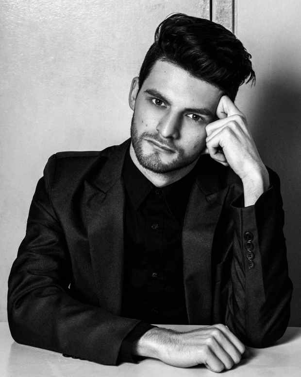 men s black suit jacket